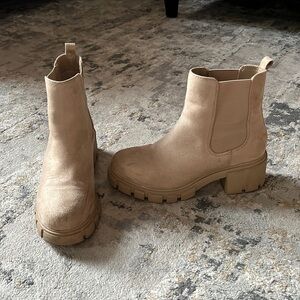 Very gently worn tan Madden girl ankle booties